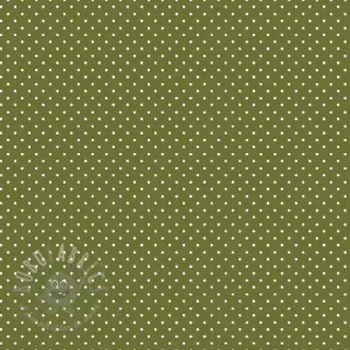 Bombažna tkanina Petit dots green