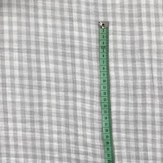 Dvojna gaza/muslin Double sided CHECKS MINI grey