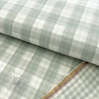 Dvojna gaza/muslin Double sided CHECKS MINI nile