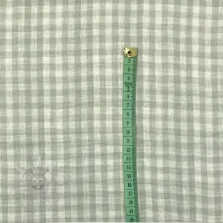 Dvojna gaza/muslin Double sided CHECKS MINI nile