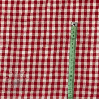 Dvojna gaza/muslin Double sided CHECKS MINI red