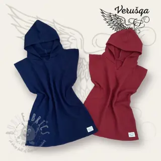 Dvojna gaza/muslin bordeaux