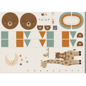 Dekorativno blago Kids room deco PANEL linenlook digital print
