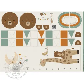 Dekorativno blago Kids room deco PANEL linenlook digital print