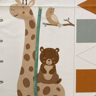 Dekorativna tkanina Kids room deco PANEL linenlook digital print