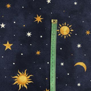 Dekoračná látka premium GLOW IN THE DARK Starry night