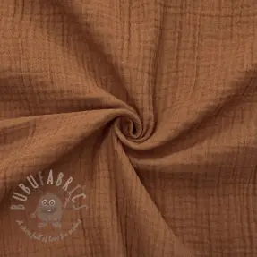 Dvojna gaza/muslin cognac ORGANIC