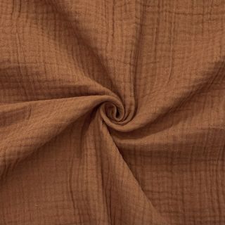 Dvojna gaza/muslin cognac ORGANIC