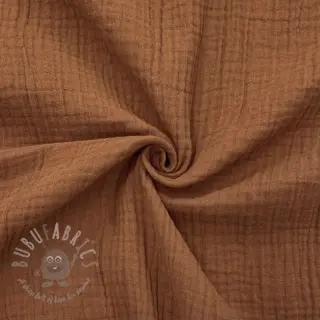 Dvojna gaza/muslin cognac ORGANIC