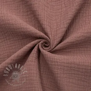 Dvojna gaza/muslin old blush ORGANIC