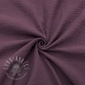 Dvojna gaza/muslin aubergine