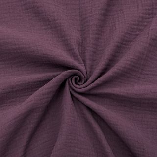 Dvojna gaza/muslin aubergine