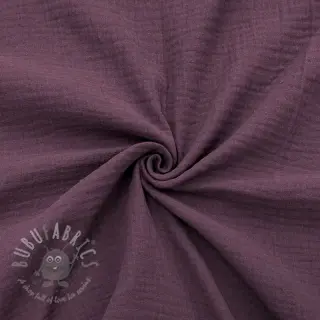 Dvojna gaza/muslin aubergine