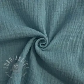 Dvojna gaza/muslin blue shadow