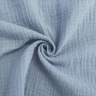 Dvojitá gázovina/mušelín blue
