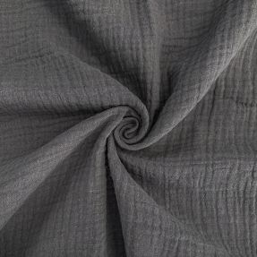 Dvojna gaza/muslin dark grey