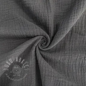 Dvojna gaza/muslin dark grey