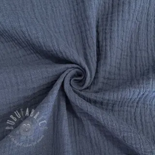 Dvojna gaza/muslin jeans blue ORGANIC