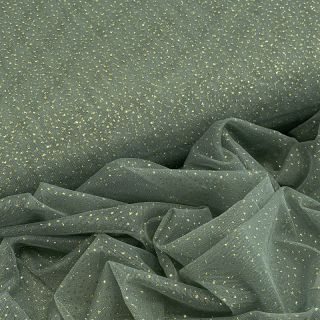 Tyl na TUTU ROYAL SPARKLE old green gold