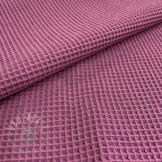Bombažni vafel tkanja mauve