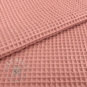 Bombaž z vafelj tkanja blush