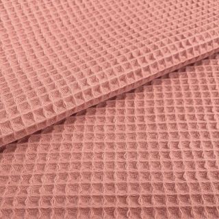 Bombaž z vafelj tkanja blush