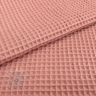 Bombaž z vafelj tkanja blush