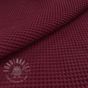 Bombaž z vafelj tkanja bordeaux