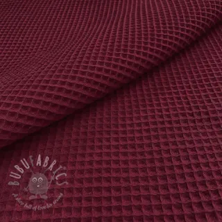 Bombaž z vafelj tkanja bordeaux