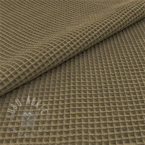 Bombažni vafel tkanja moss green