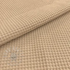 Bombažni vafel tkanja light sand