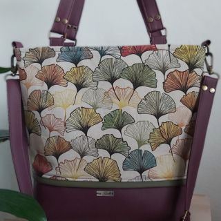 Dekorativno blago Linenlook Elegant ginko digital print