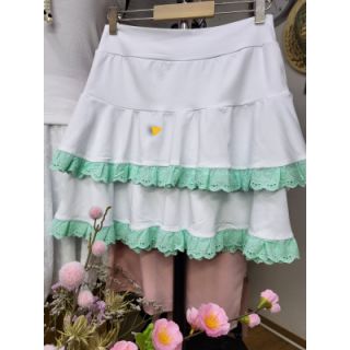 Čipka Heart light mint