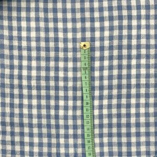 Dvojna gaza/muslin Double sided CHECKS MINI indigo