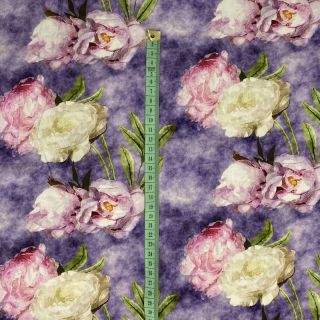 Viskoza Artistic flowers design C digital print