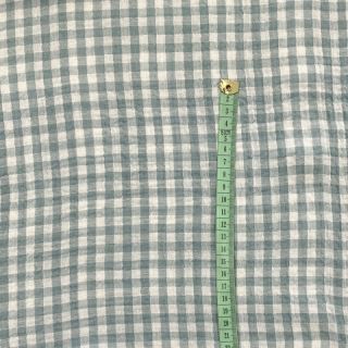 Dvojna gaza/muslin Double sided CHECKS MINI green