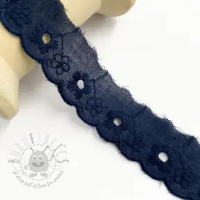 Čipka Mini flower dark blue