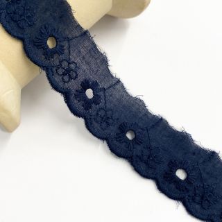Čipka Mini flower dark blue