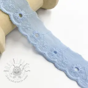 Čipka Mini flower light blue