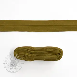 Obrobljeni trak bombaž - 3 m golden brown