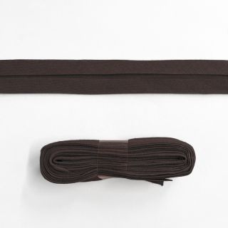 Obrobljeni trak bombaž - 3 m dark mocha