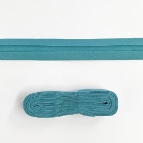 Obrobljeni trak bombaž - 3 m ocean blue