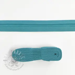 Obrobljeni trak bombaž - 3 m ocean blue