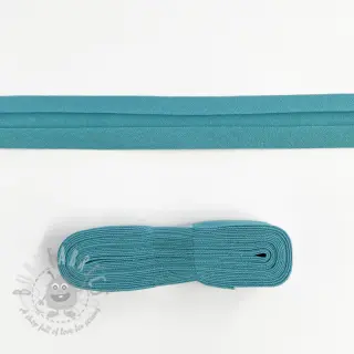 Obrobljeni trak bombaž - 3 m ocean blue