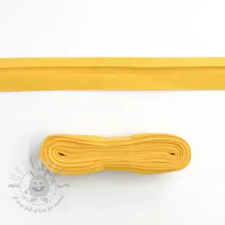 Obrobljeni trak bombaž - 3 m lemon