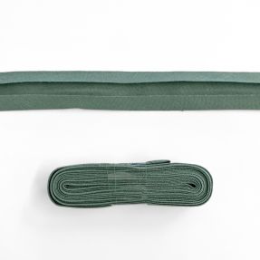 Obrobljeni trak bombaž - 3 m dark old green