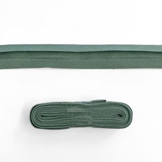 Obrobljeni trak bombaž - 3 m dark old green