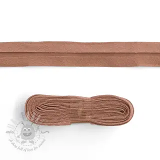 Obrobljeni trak bombaž - 3 m dark salmon