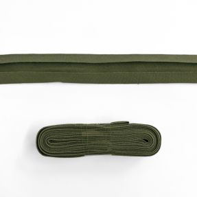 Obrobljeni trak bombaž - 3 m camo green