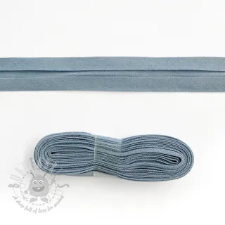 Obrobljeni trak bombaž - 3 m cloud blue